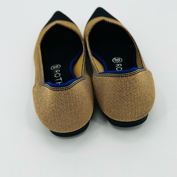 RETIRED Rothy's THE POINT Pointed Toe Flats DUNE CAP TOE 9.5 - Picture 3 of 7